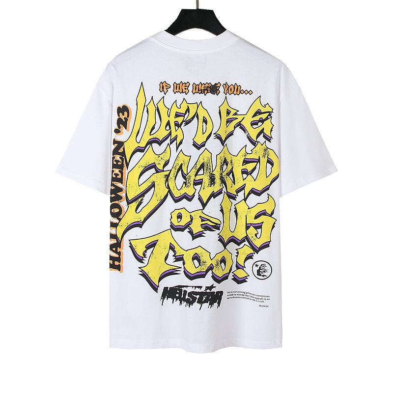Hellstar Green Boy Head Graphic T-Shirt — back