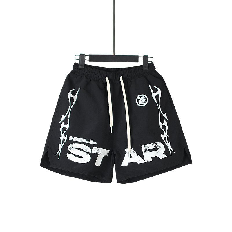 Hellstar Star Graphic Drawstring Shorts — front