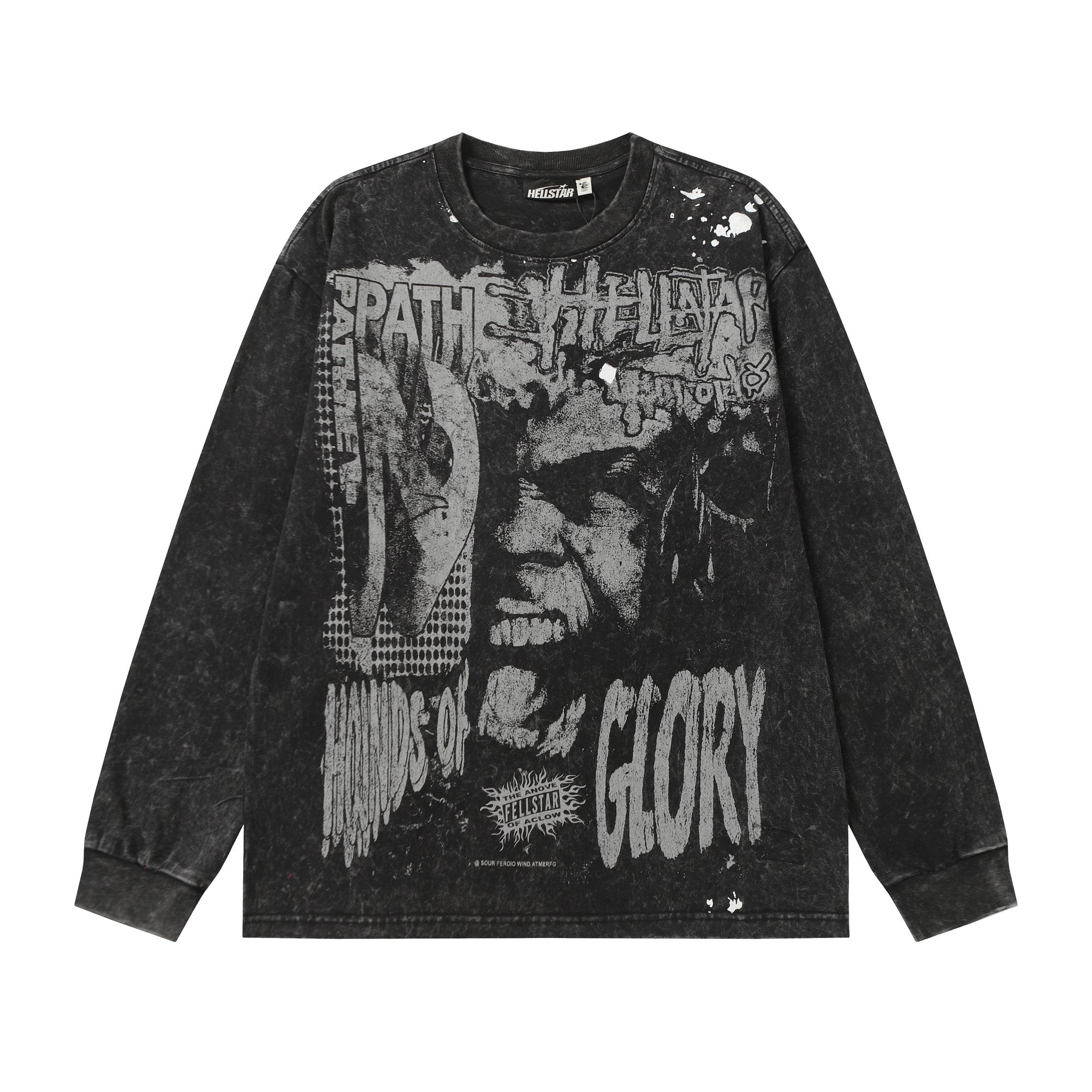 Hellstar Acid Wash Graphic Long-Sleeve T-Shirt — hero