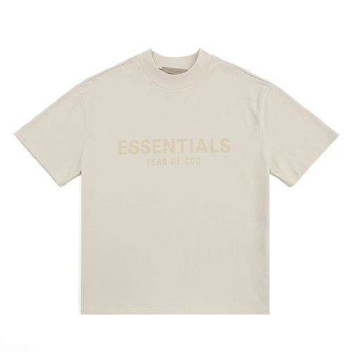 ESSENTIALS Flocked Logo Short-Sleeve T-Shirt — front