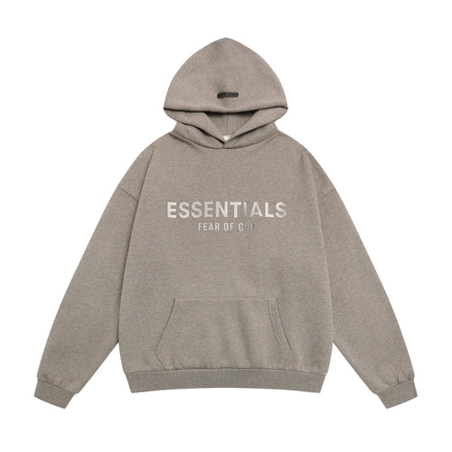 Essentials Fear of God Embossed Wordmark Pullover Hoodie — hero