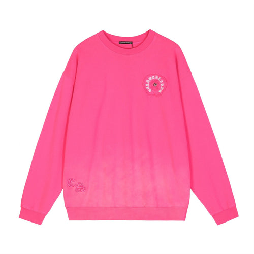 Chrome Hearts Horseshoe Graphic Crewneck Sweatshirt — front