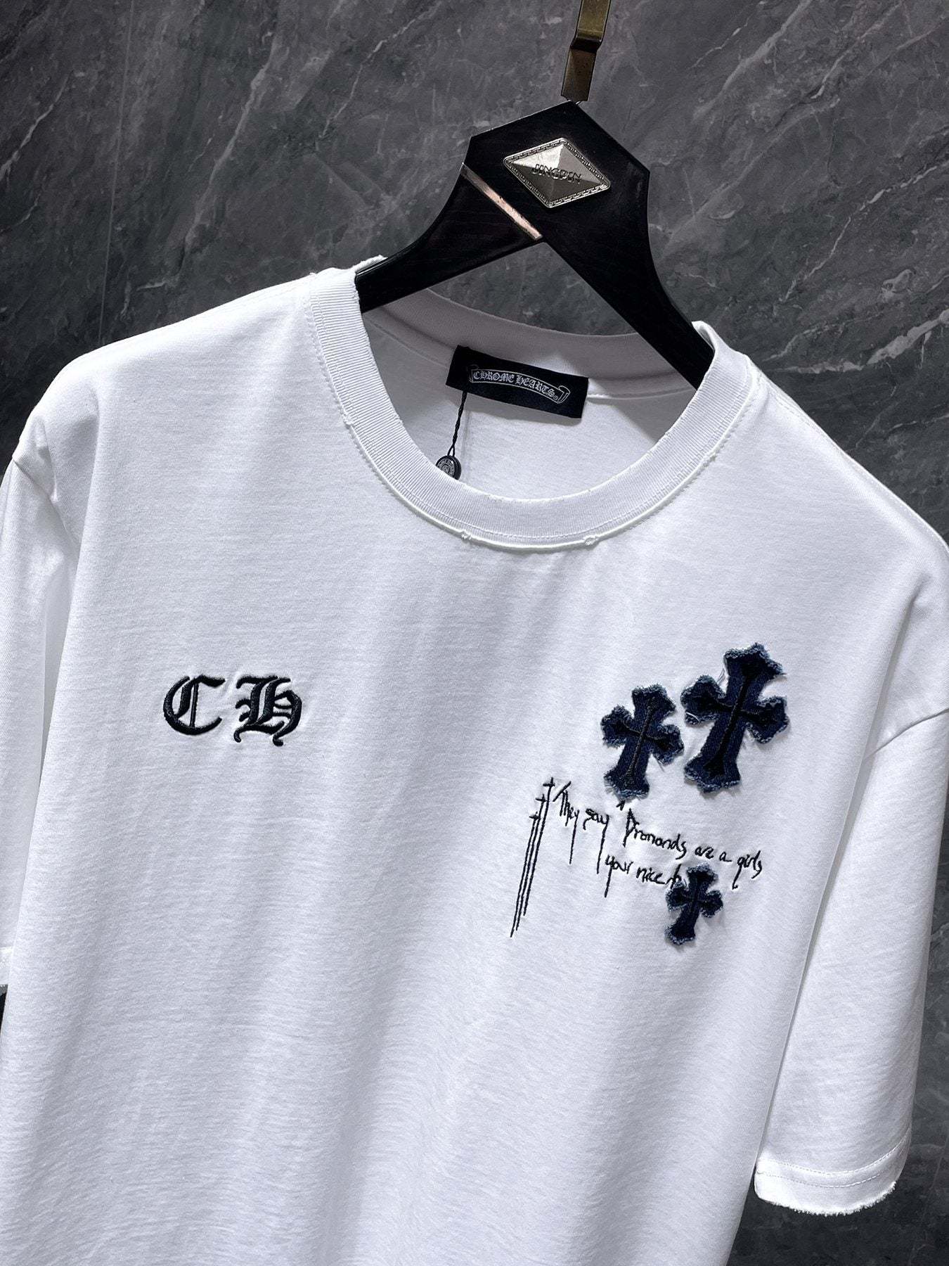 Chrome Hearts Cross Patch Graphic T-Shirt — detail